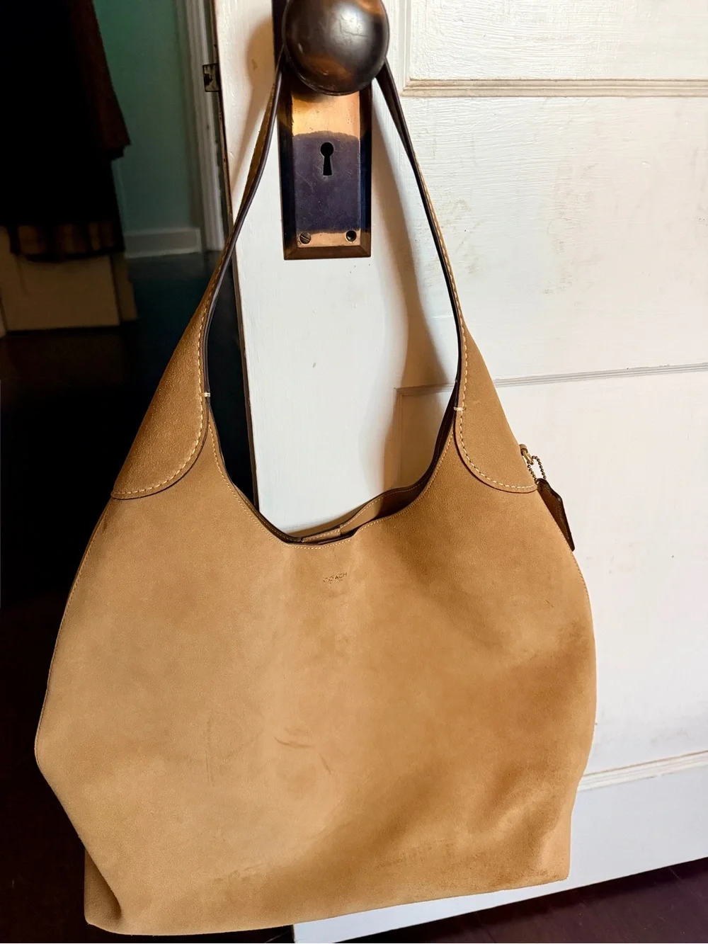 Coach Brooklyn Shoulder Bag 39 on Sand Suede